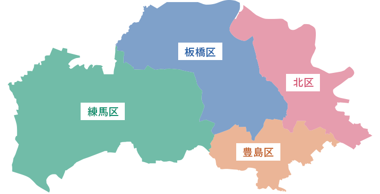区西北部地図