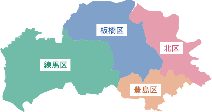 区西北部地図