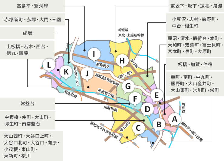 板橋区地図